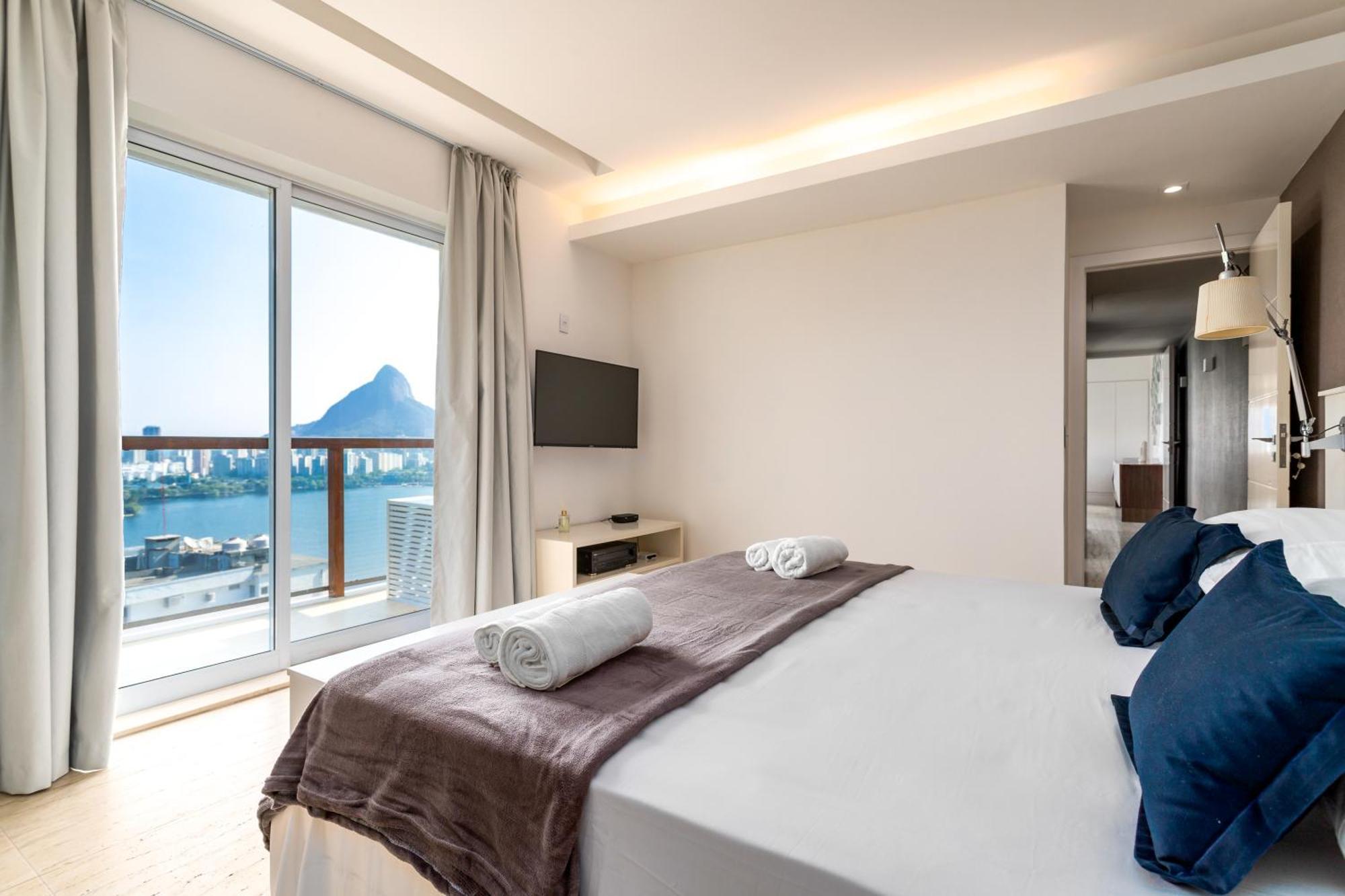 Unhotel - 2 Com Vista Panoramica A Lagoa Appartamento Rio de Janeiro